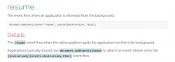 Обновить страницу Inapbrowser в приложении Apache Cordova, при выходе из фона