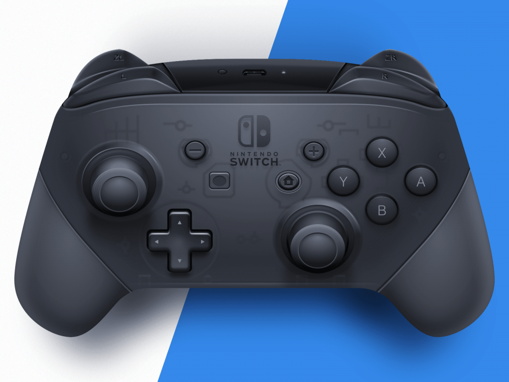 Макет контроллера Nintendo Switch Pro