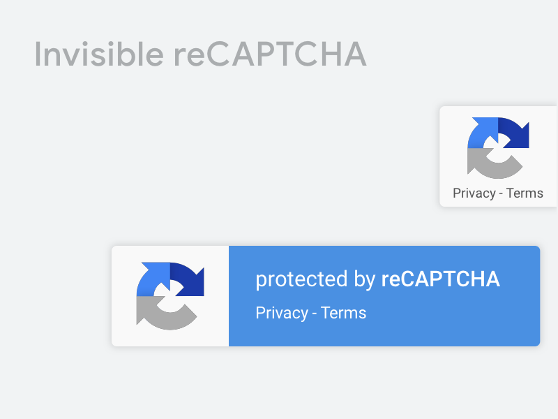 Макет библиотеки Google Invisible reCAPTCHA