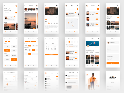 GoTour — Макет приложения для путешествий