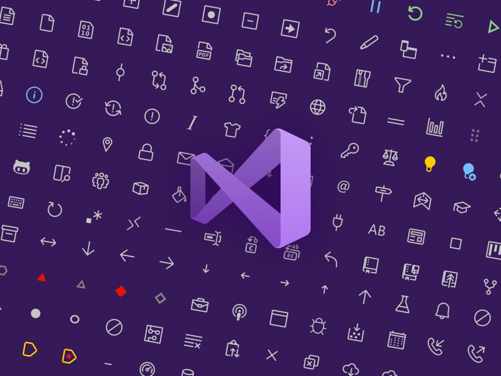 Макет значков кода Visual Studio
