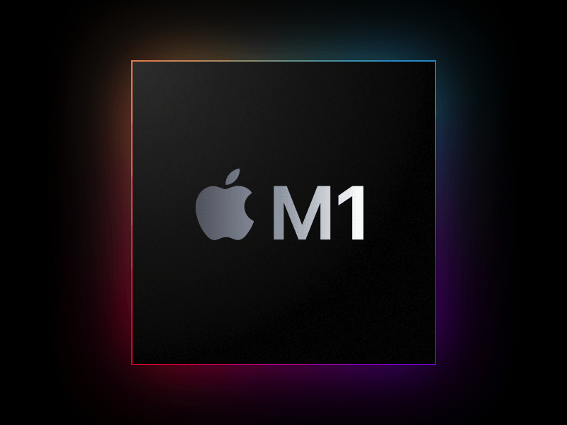 Макет чипа Apple M1