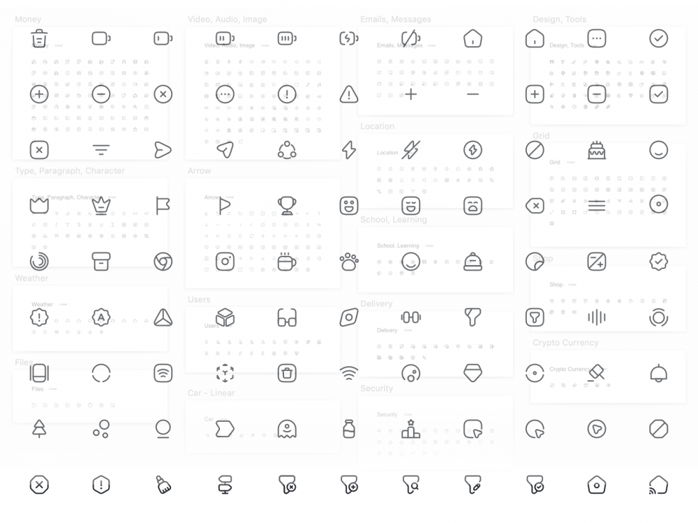 1000 векторных иконок в svg формате