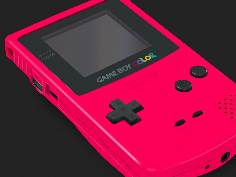 Макет цветного Дизайна Game Boy